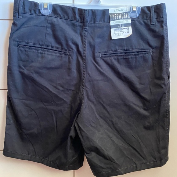 Black slack like shorts - Picture 2 of 3